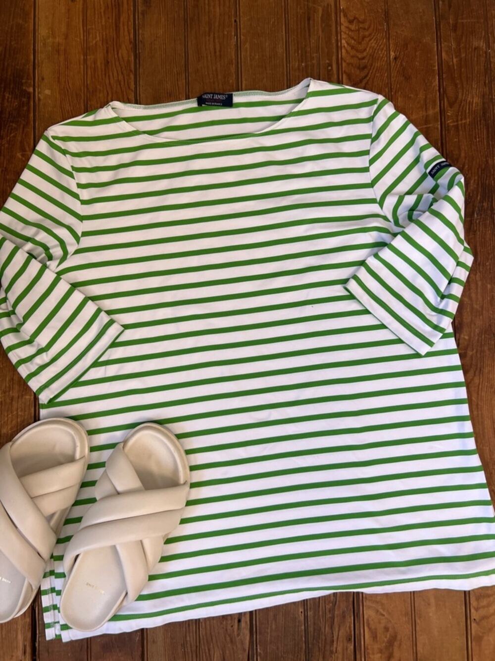 Women’s Saint James Phare Tunic boat neck 3/4 sleeve top Anti UV size 14